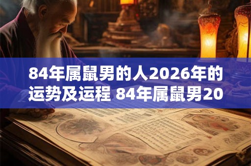 84年属鼠男的人2026年的运势及运程 84年属鼠男2026年运势如何