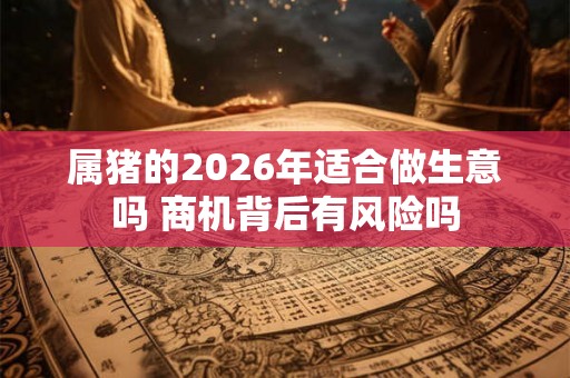 属猪的2026年适合做生意吗 商机背后有风险吗