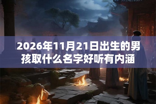 2026年11月21日出生的男孩取什么名字好听有内涵