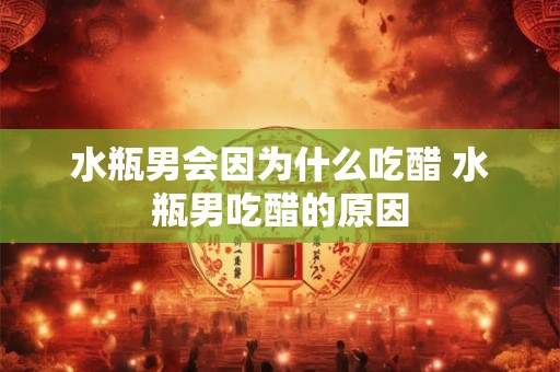 水瓶男会因为什么吃醋 水瓶男吃醋的原因