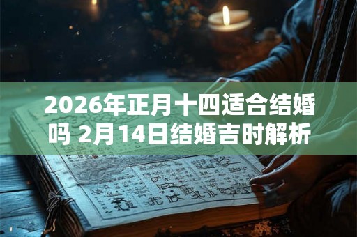 2026年正月十四适合结婚吗 2月14日结婚吉时解析