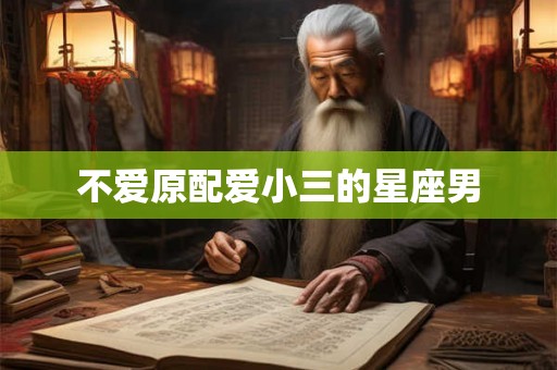 不爱原配爱小三的星座男 不爱原配爱小三的星座男