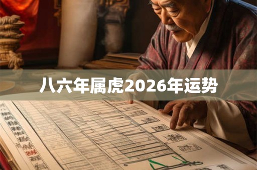 八六年属虎2026年运势