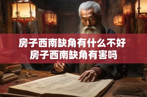 房子西南缺角有什么不好 房子西南缺角有害吗