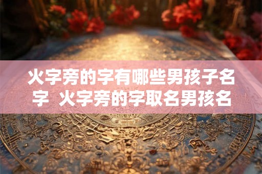 火字旁的字有哪些男孩子名字  火字旁的字取名男孩名字