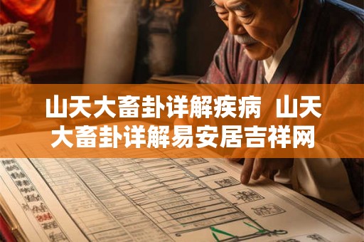 山天大畜卦详解疾病  山天大畜卦详解易安居吉祥网