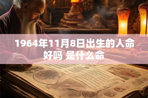 1964年11月8日出生的人命好吗 是什么命