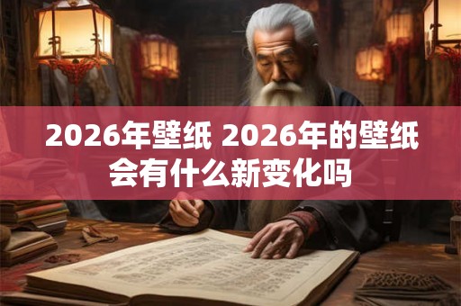 2026年壁纸 2026年的壁纸会有什么新变化吗