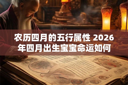 农历四月的五行属性 2026年四月出生宝宝命运如何 农历四月的五行属性 2026年四月出生宝宝命运如何