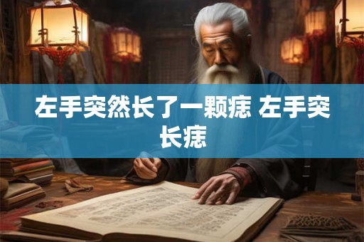 左手突然长了一颗痣 左手突长痣