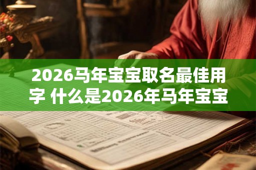 2026马年宝宝取名最佳用字 什么是2026年马年宝宝最佳取名用字 2026马年宝宝取名最佳用字 什么是2026年马年宝宝最佳取名用字