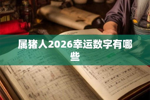 属猪人2026幸运数字有哪些