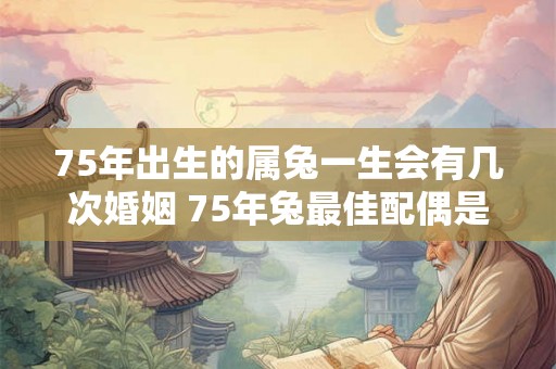75年出生的属兔一生会有几次婚姻 75年兔最佳配偶是谁
