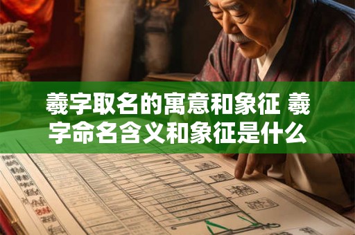羲字取名的寓意和象征 羲字命名含义和象征是什么 羲字取名的寓意和象征 羲字命名含义和象征是什么