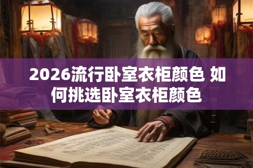 2026流行卧室衣柜颜色 如何挑选卧室衣柜颜色