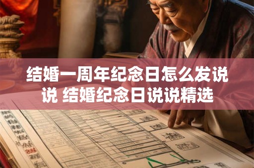 结婚一周年纪念日怎么发说说 结婚纪念日说说精选