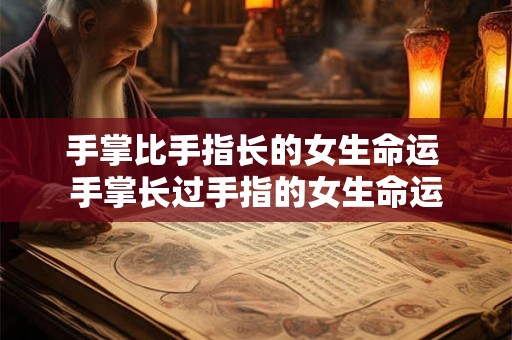 手掌比手指长的女生命运 手掌长过手指的女生命运