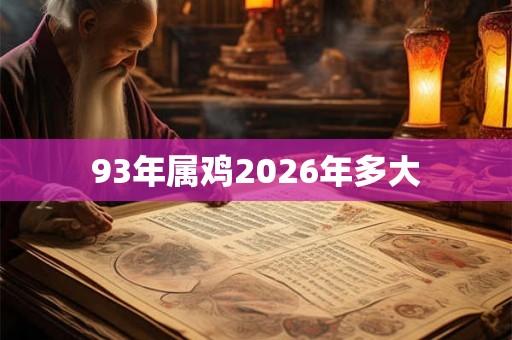 93年属鸡2026年多大 93年属鸡2026年多大