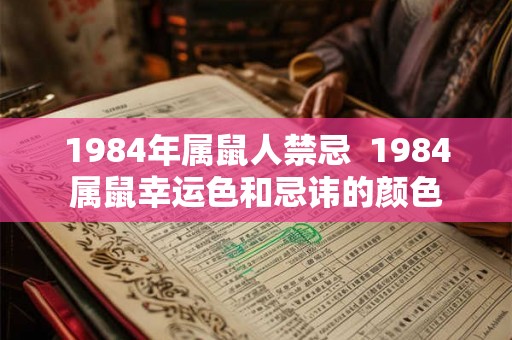 1984年属鼠人禁忌  1984属鼠幸运色和忌讳的颜色