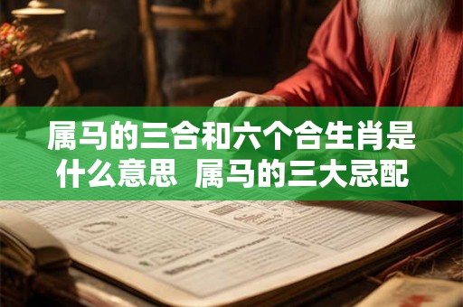 属马的三合和六个合生肖是什么意思 属马的三大忌配生肖 属马的三合和六个合生肖是什么意思 属马的三大忌配生肖