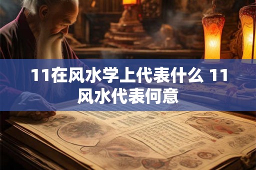 11在风水学上代表什么 11风水代表何意