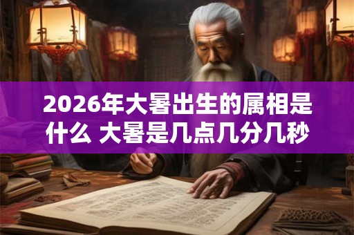 2026年大暑出生的属相是什么 大暑是几点几分几秒
