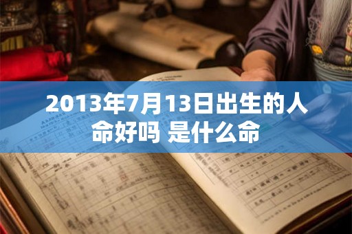 2013年7月13日出生的人命好吗 是什么命