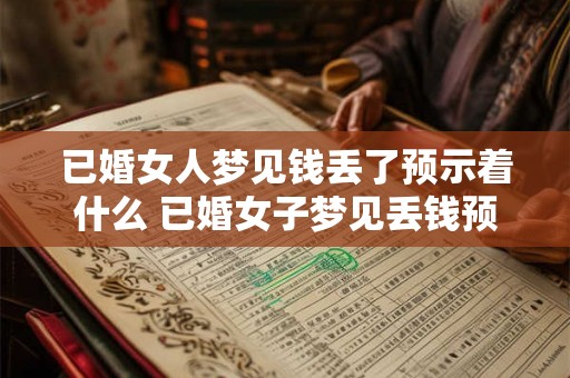 已婚女人梦见钱丢了预示着什么 已婚女子梦见丢钱预示什么 已婚女人梦见钱丢了预示着什么 已婚女子梦见丢钱预示什么