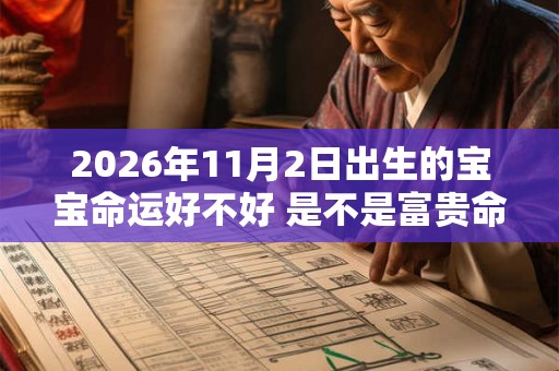 2026年11月2日出生的宝宝命运好不好 是不是富贵命