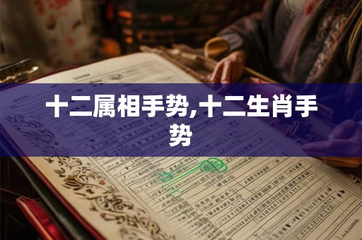 十二属相手势,十二生肖手势 十二属相手势,十二生肖手势