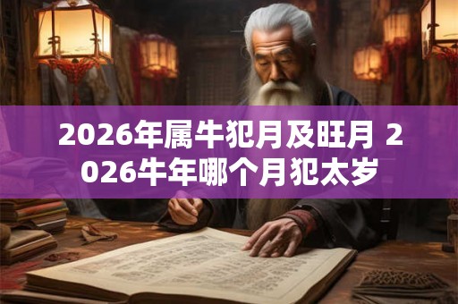 2026年属牛犯月及旺月 2026牛年哪个月犯太岁