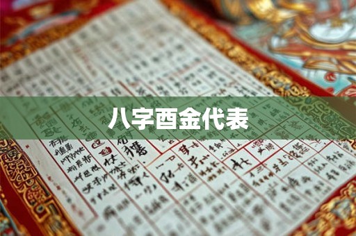 八字酉金代表
