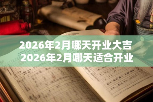 2026年2月哪天开业大吉 2026年2月哪天适合开业