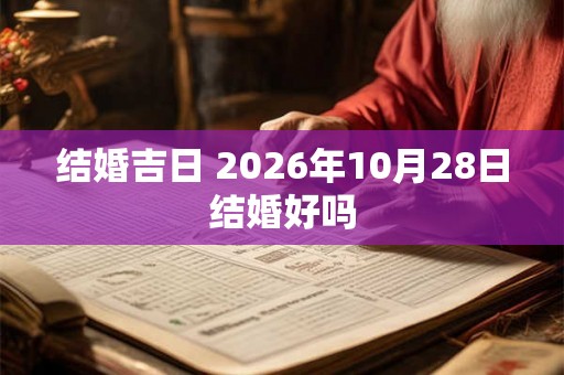 结婚吉日 2026年10月28日结婚好吗 结婚吉日 2026年10月28日结婚好吗