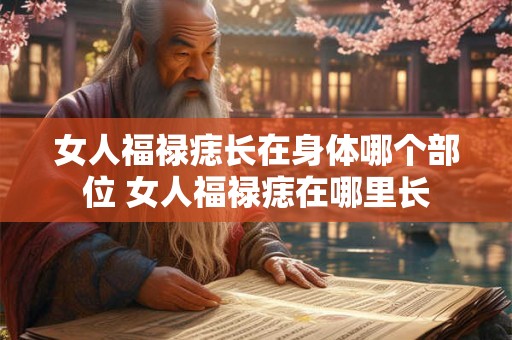 女人福禄痣长在身体哪个部位 女人福禄痣在哪里长 女人福禄痣长在身体哪个部位 女人福禄痣在哪里长