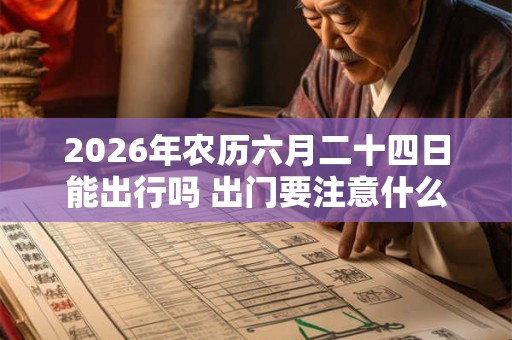 2026年农历六月二十四日能出行吗 出门要注意什么