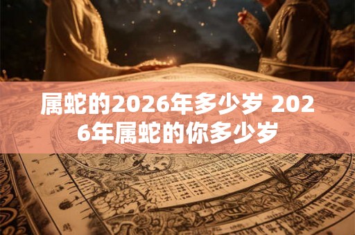 属蛇的2026年多少岁 2026年属蛇的你多少岁 属蛇的2026年多少岁 2026年属蛇的你多少岁