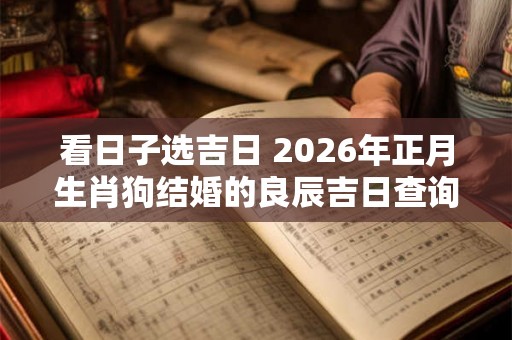 看日子选吉日 2026年正月生肖狗结婚的良辰吉日查询
