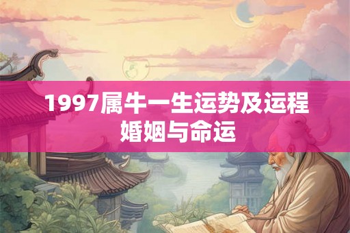 1997属牛一生运势及运程 婚姻与命运 1997属牛一生运势及运程 婚姻与命运