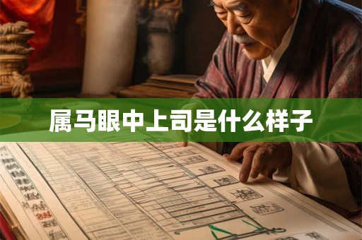 属马眼中上司是什么样子