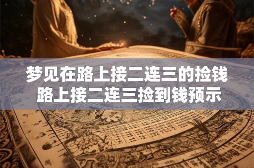 梦见在路上接二连三的捡钱 路上接二连三捡到钱预示着什么