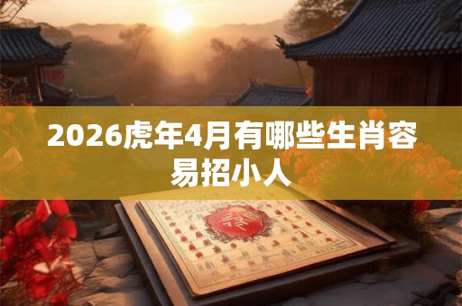 2026虎年4月有哪些生肖容易招小人