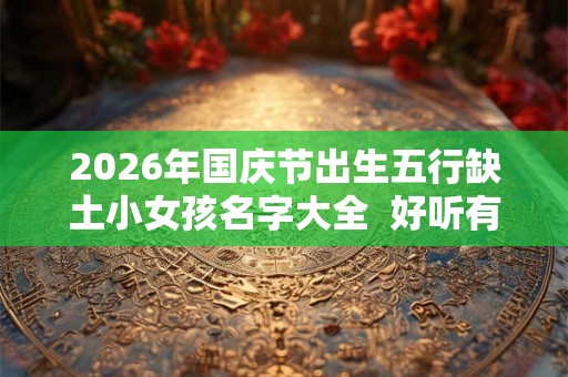 2026年国庆节出生五行缺土小女孩名字大全 好听有深意 2026年国庆节出生五行缺土小女孩名字大全 好听有深意