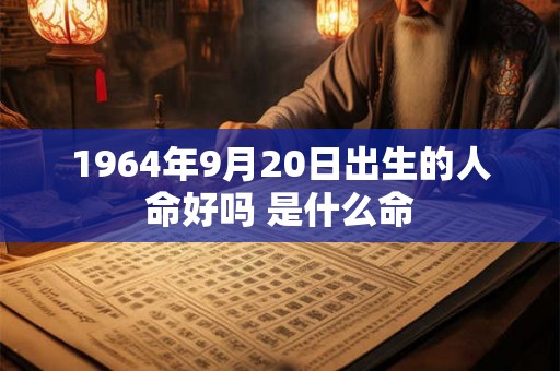 1964年9月20日出生的人命好吗 是什么命