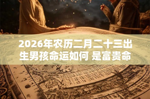 2026年农历二月二十三出生男孩命运如何 是富贵命吗