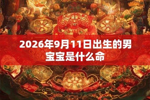 2026年9月11日出生的男宝宝是什么命