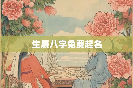 生辰八字免费起名