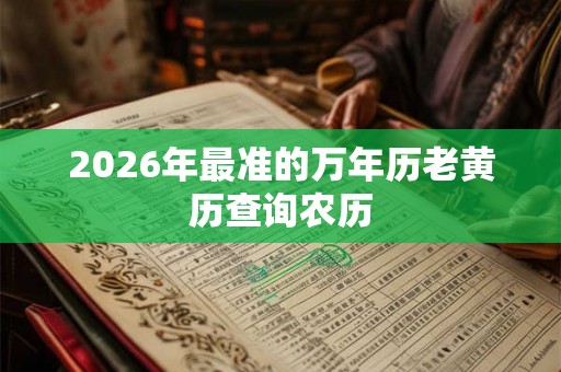 2026年最准的万年历老黄历查询农历