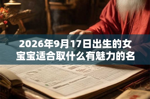 2026年9月17日出生的女宝宝适合取什么有魅力的名字 2026年9月17日出生的女宝宝适合取什么有魅力的名字