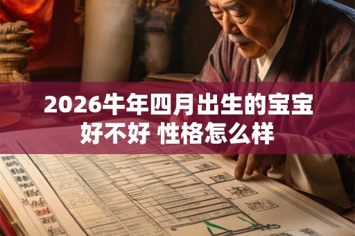 2026牛年四月出生的宝宝好不好 性格怎么样